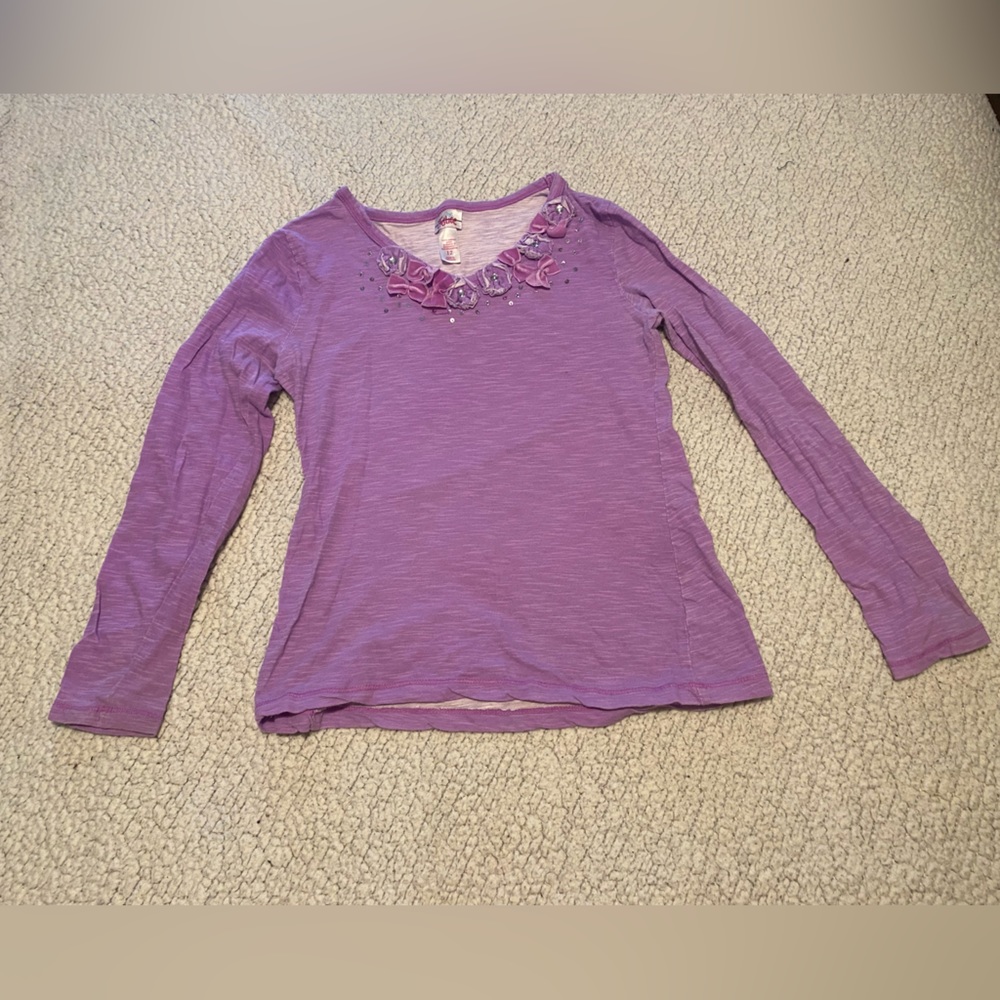 Girls Justice Long Sleeve Floral Shirt | 12